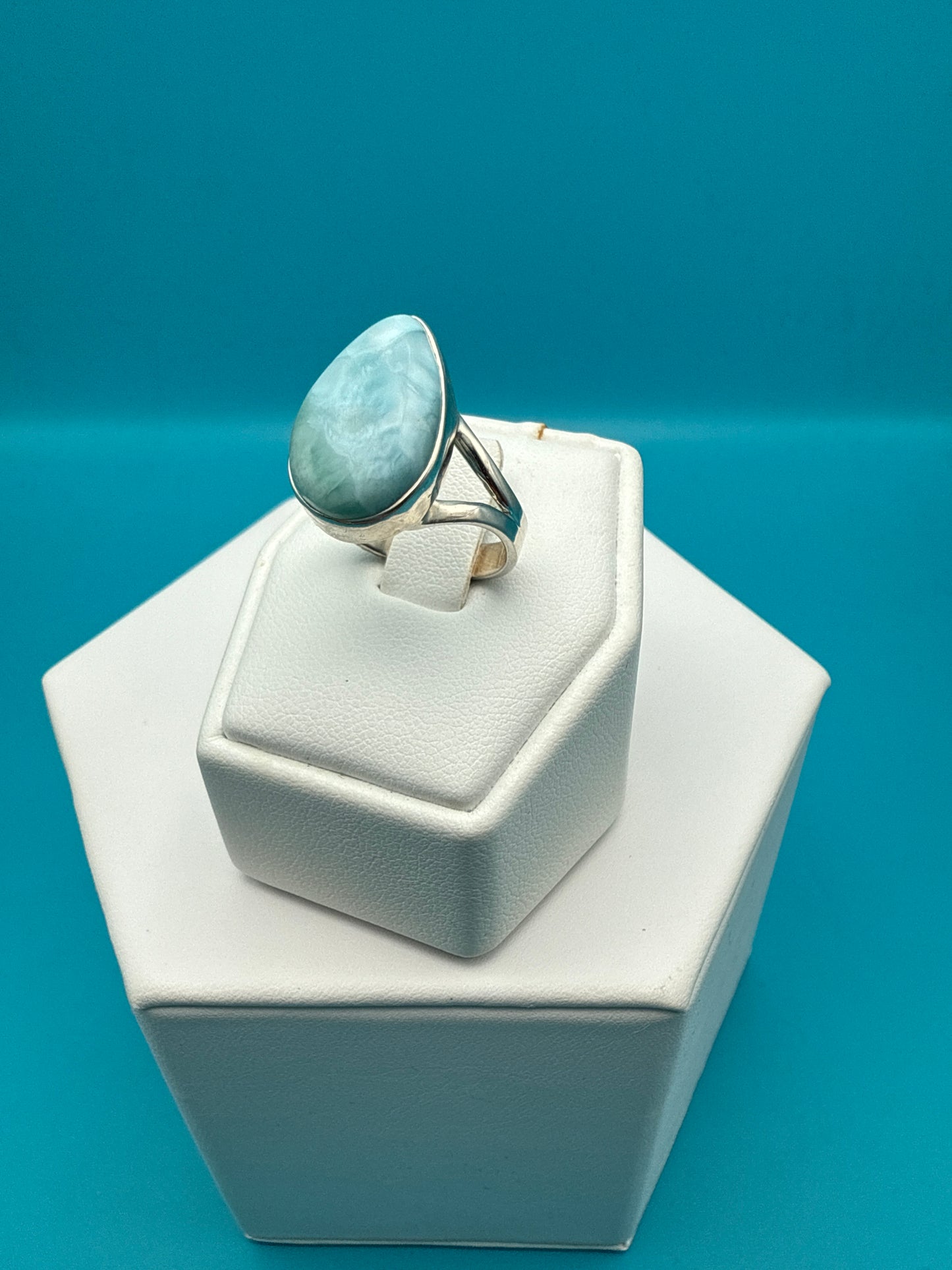 Larimar Sterling Silver Ring size 7