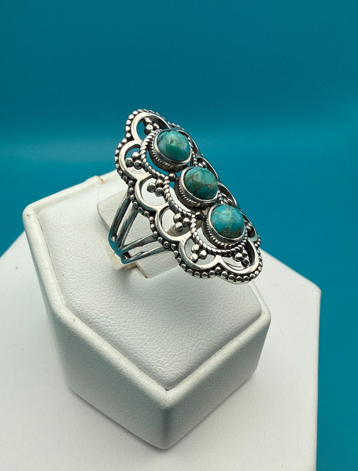 Arizona Turquoise Sterling Silver Ring size 7