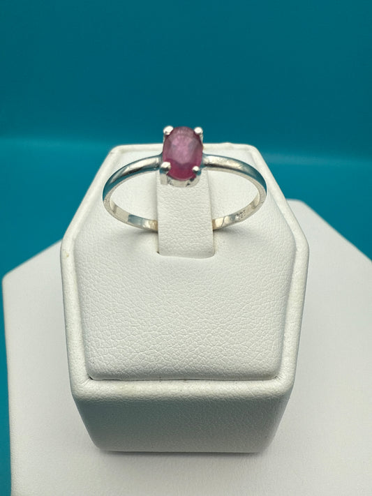 Ruby Sterling Silver Ring size 9