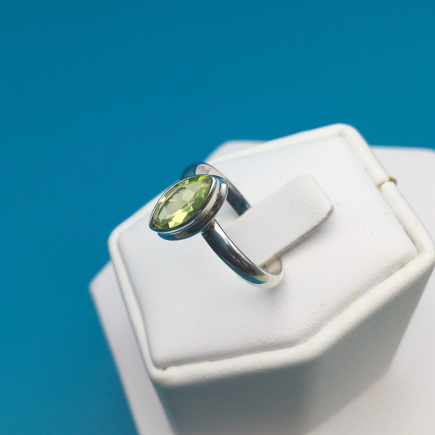 Peridot Sterling Silver Ring size 8