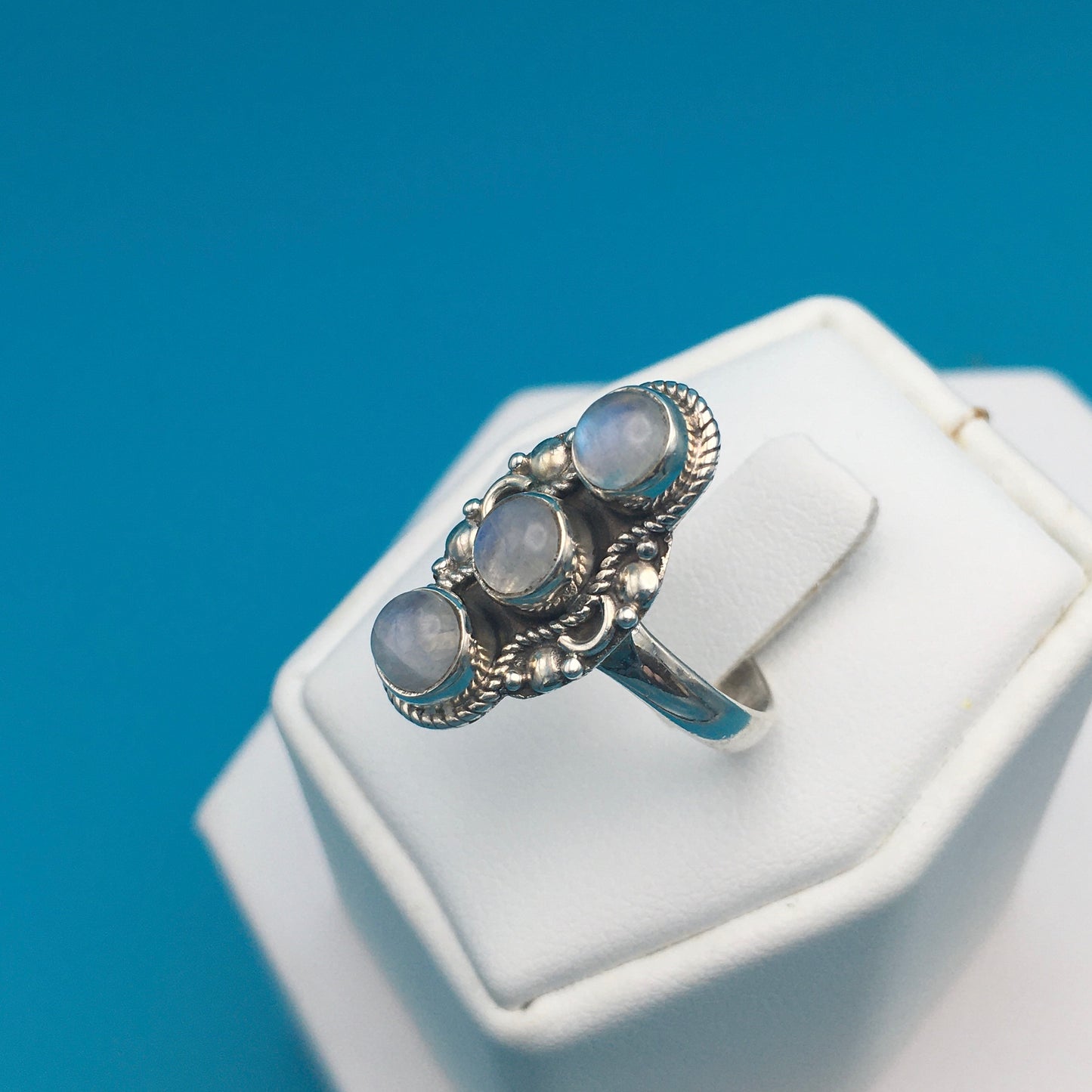Moonstone Sterling Silver Ring size 7