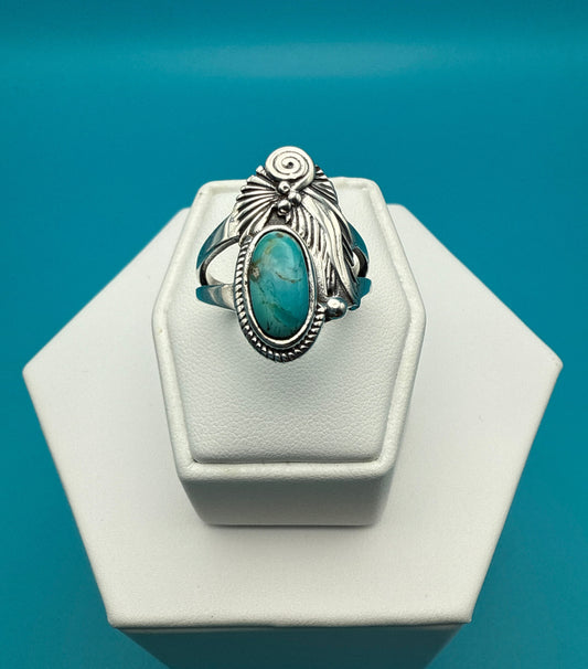 Arizona Turquoise Sterling Silver Ring size 9