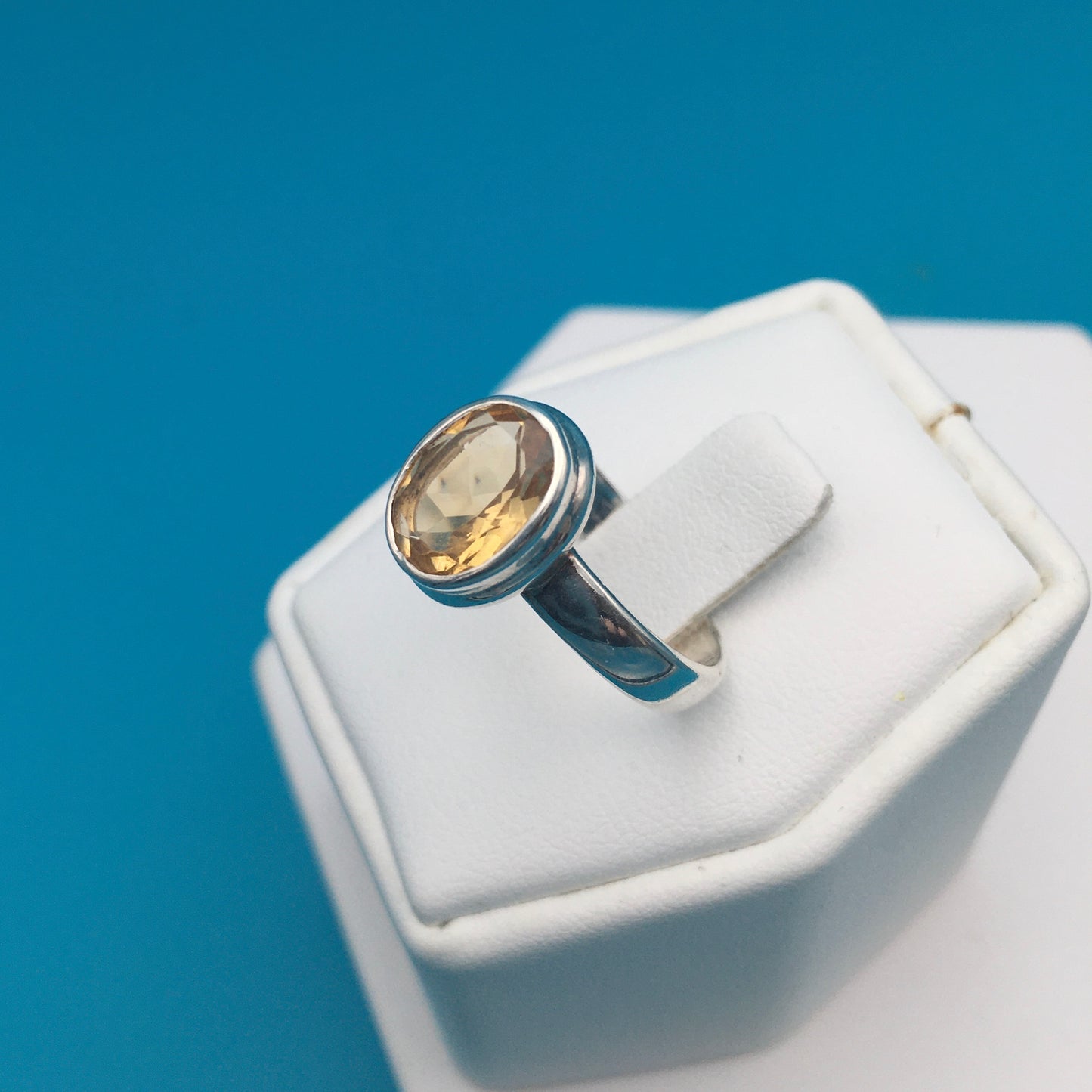 Citrine Sterling Silver Ring size 7