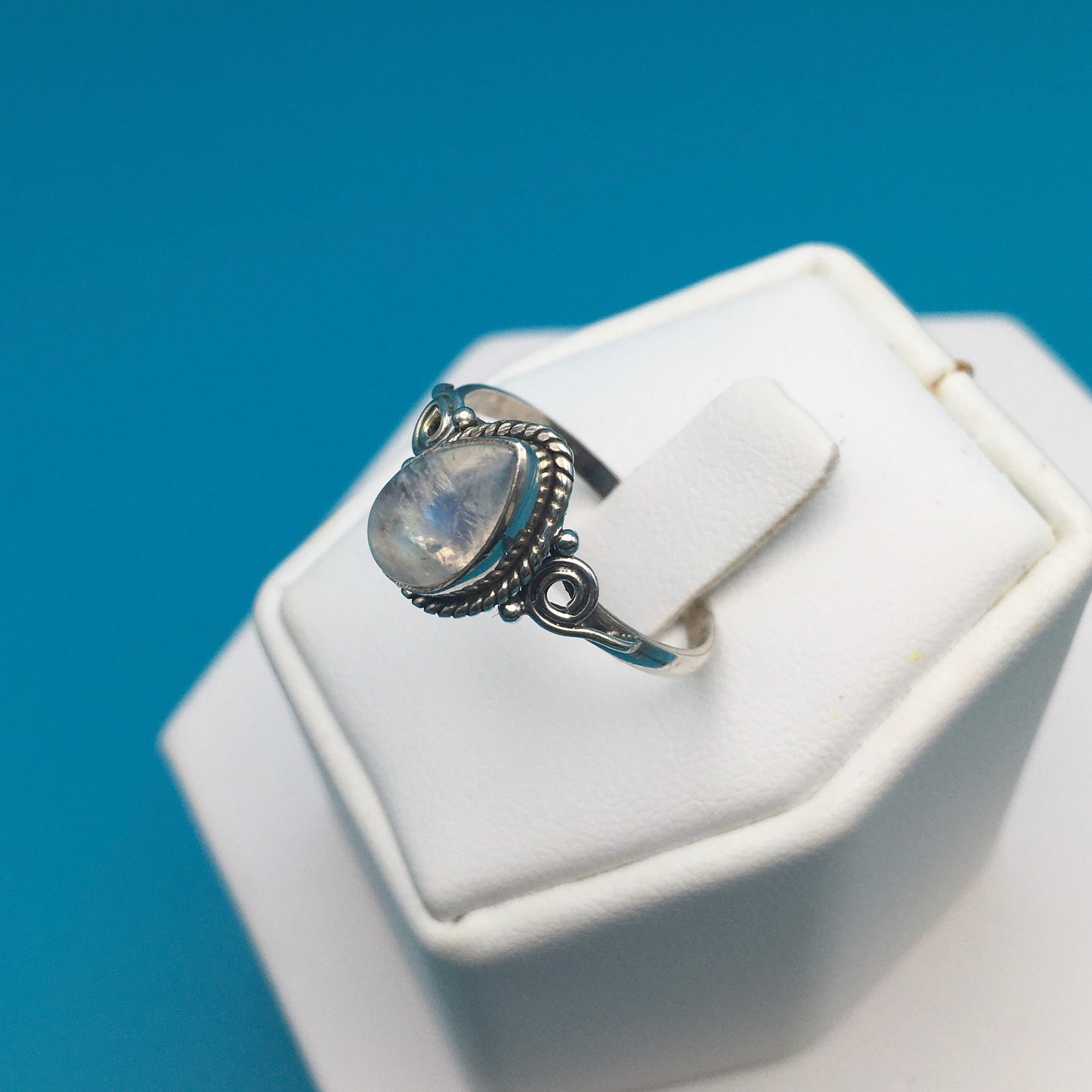 Moonstone Sterling Silver Ring size 8