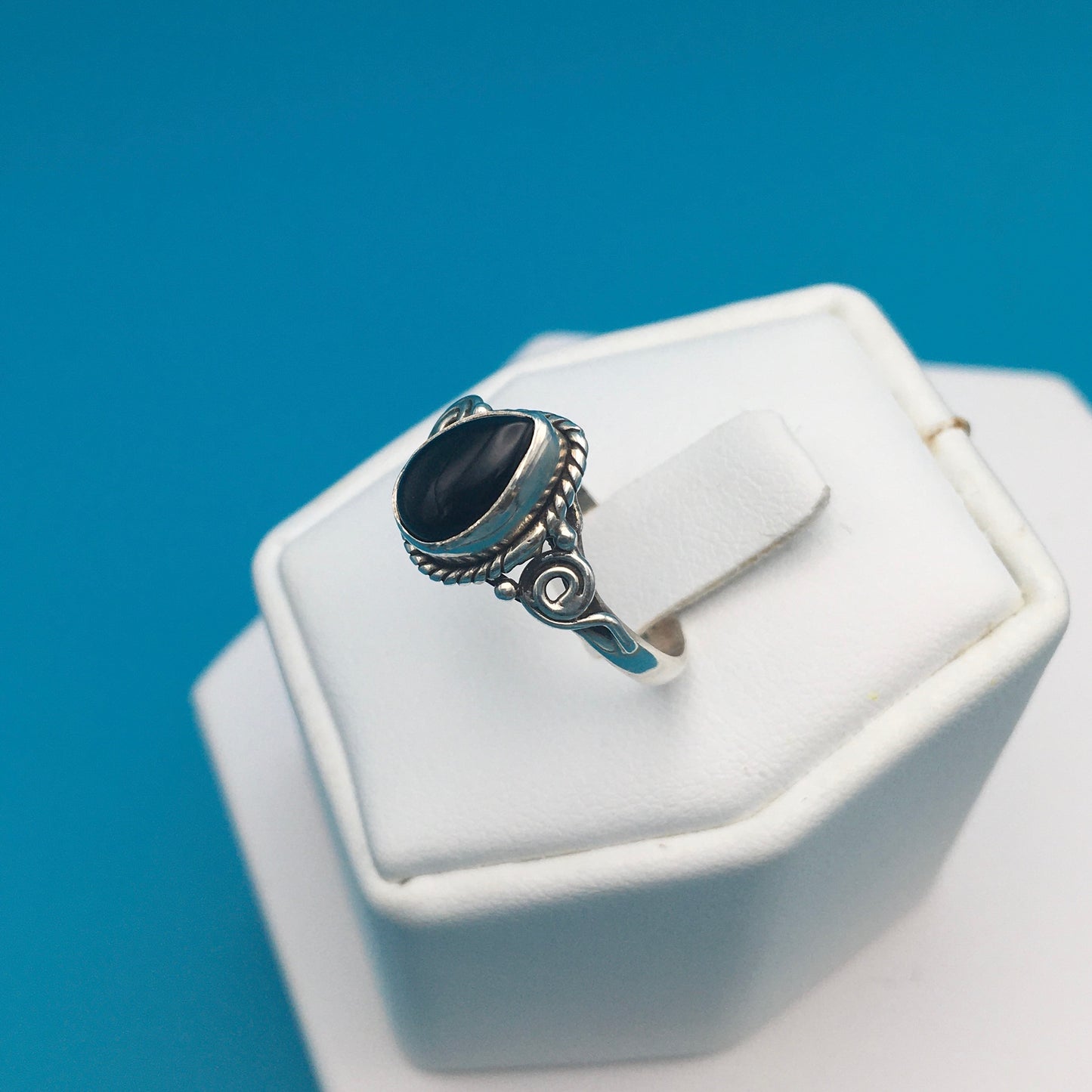 Onyx Sterling Silver Ring size 7