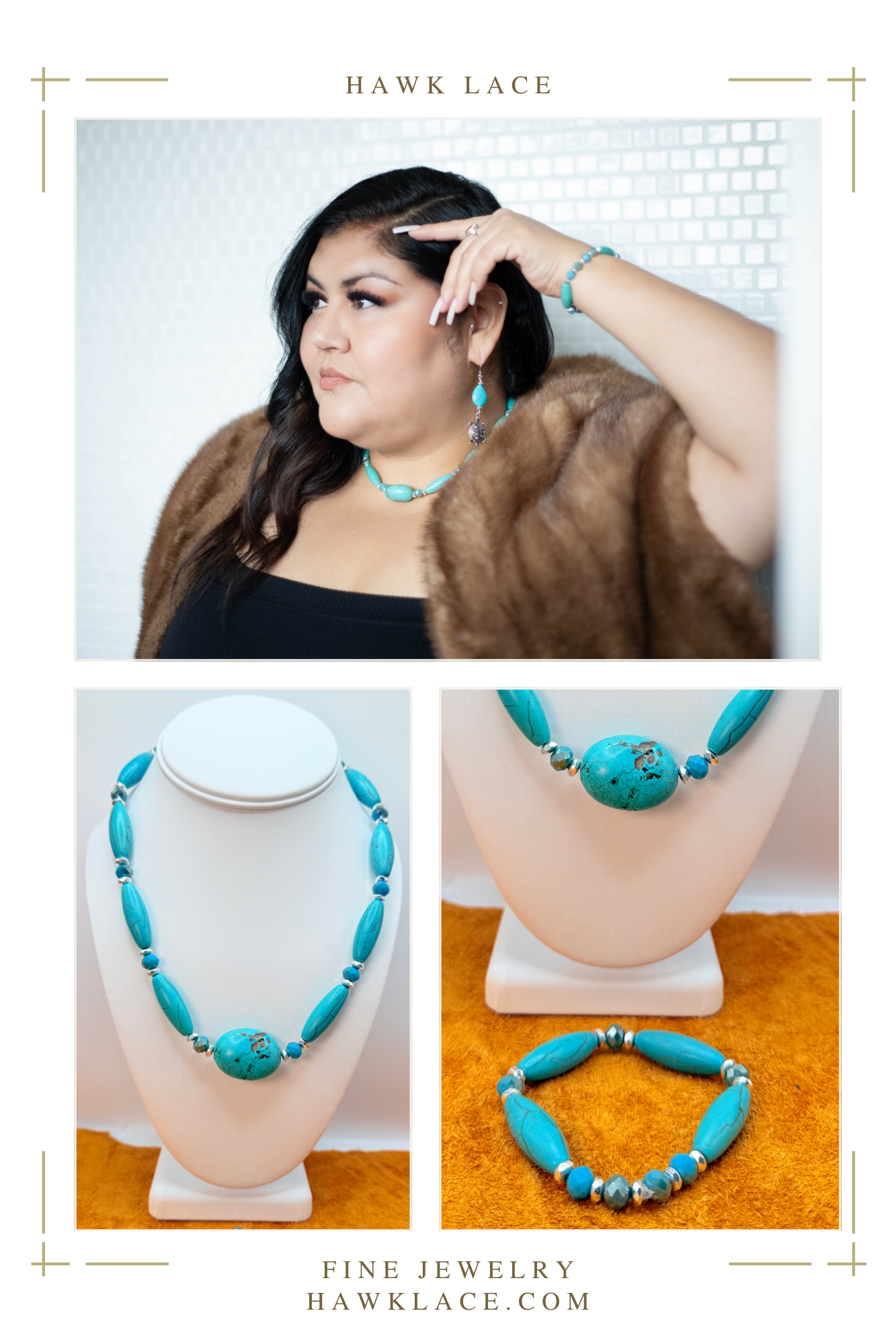Turquoise Necklace & Bracelet Set