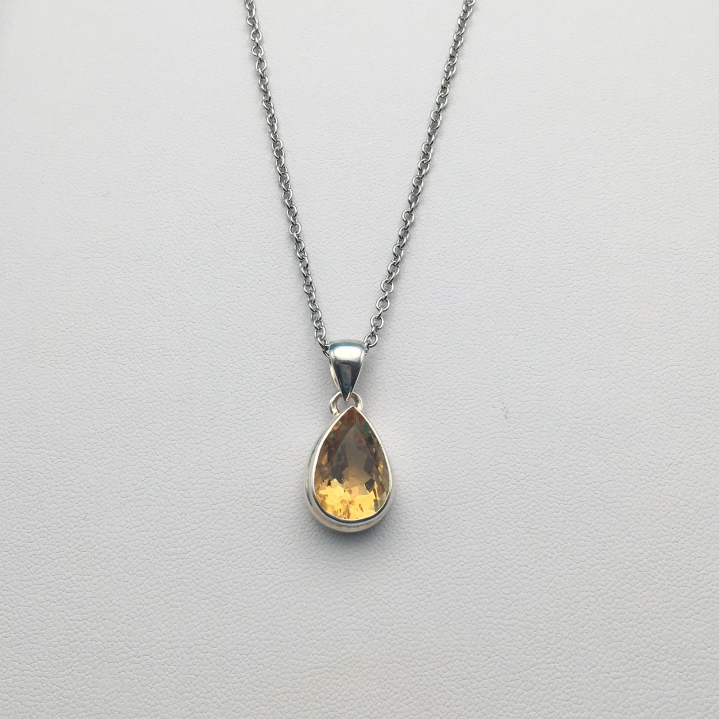 Citrine Sterling Silver Pendant