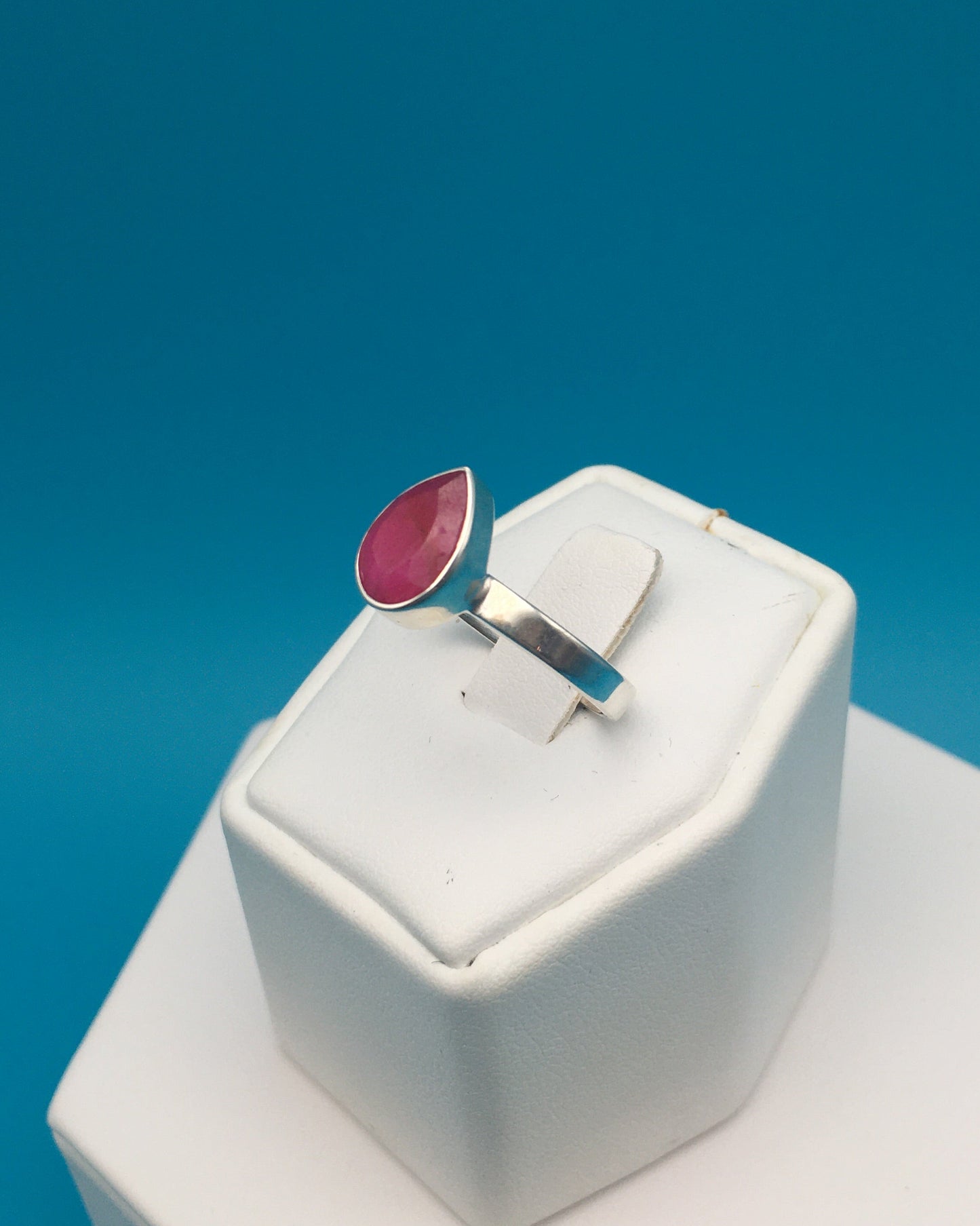 Ruby Sterling Silver Ring size 9
