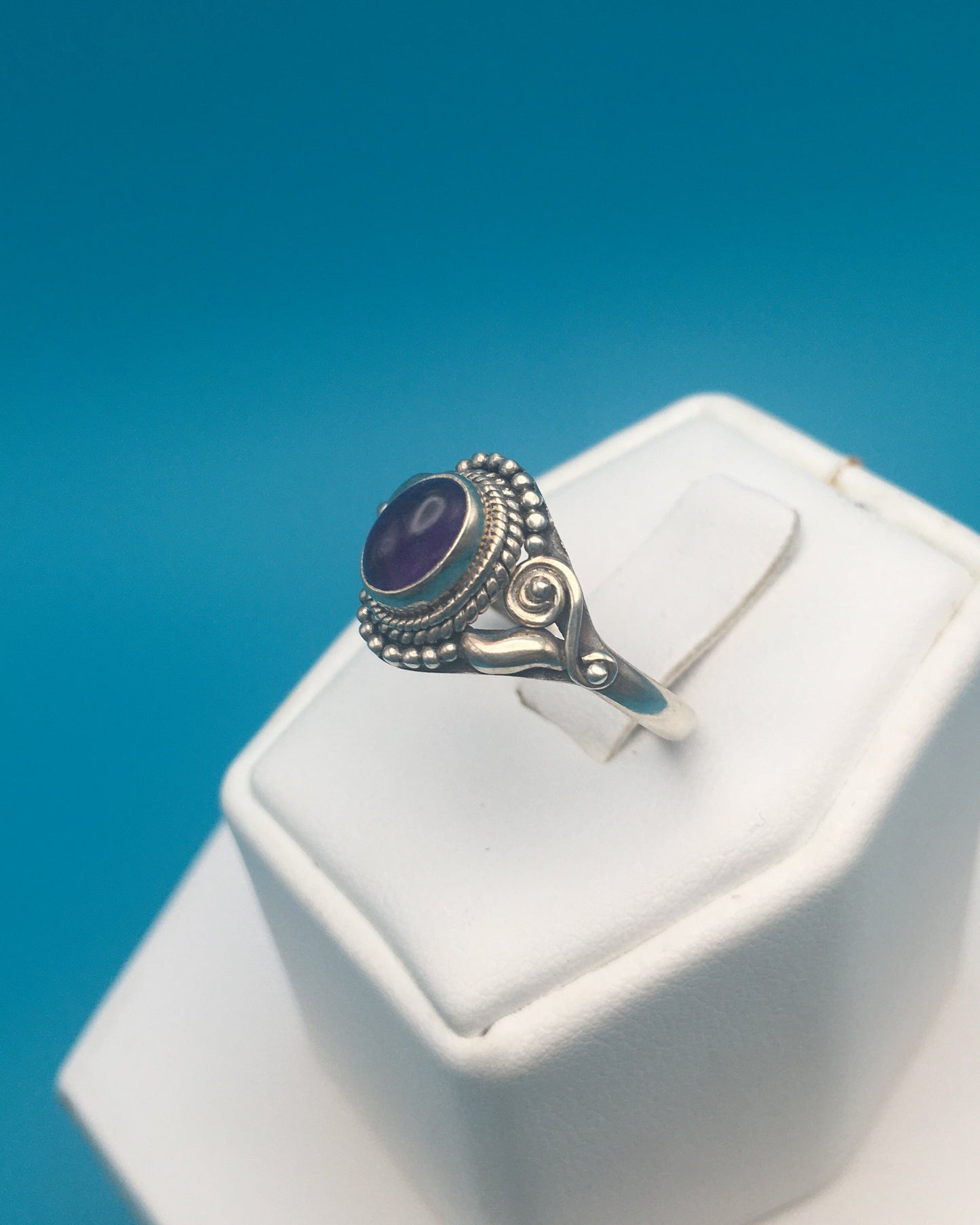 Amethyst Sterling Silver Ring size 9
