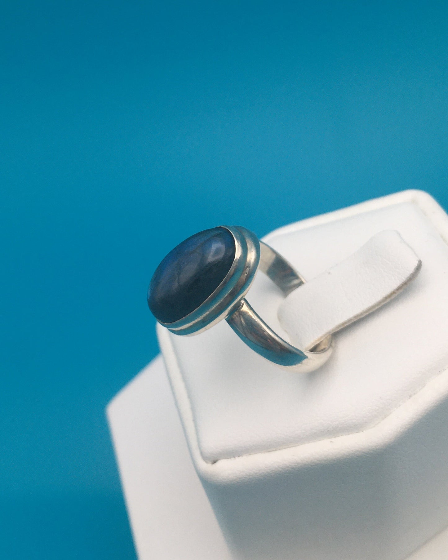 Labradorite Silver Ring size 7