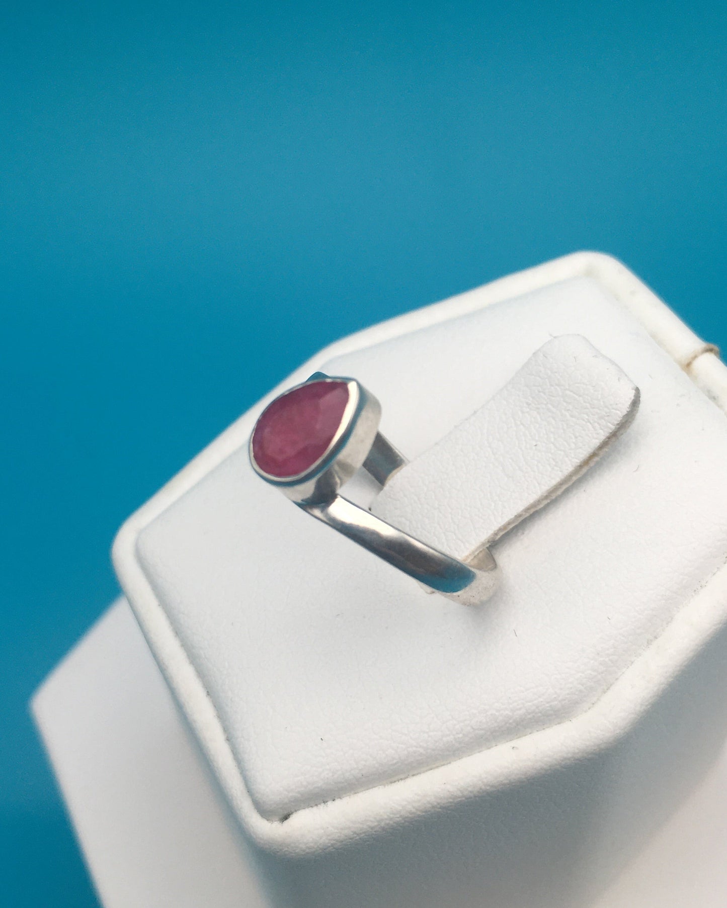 Ruby Sterling Silver Ring size 5