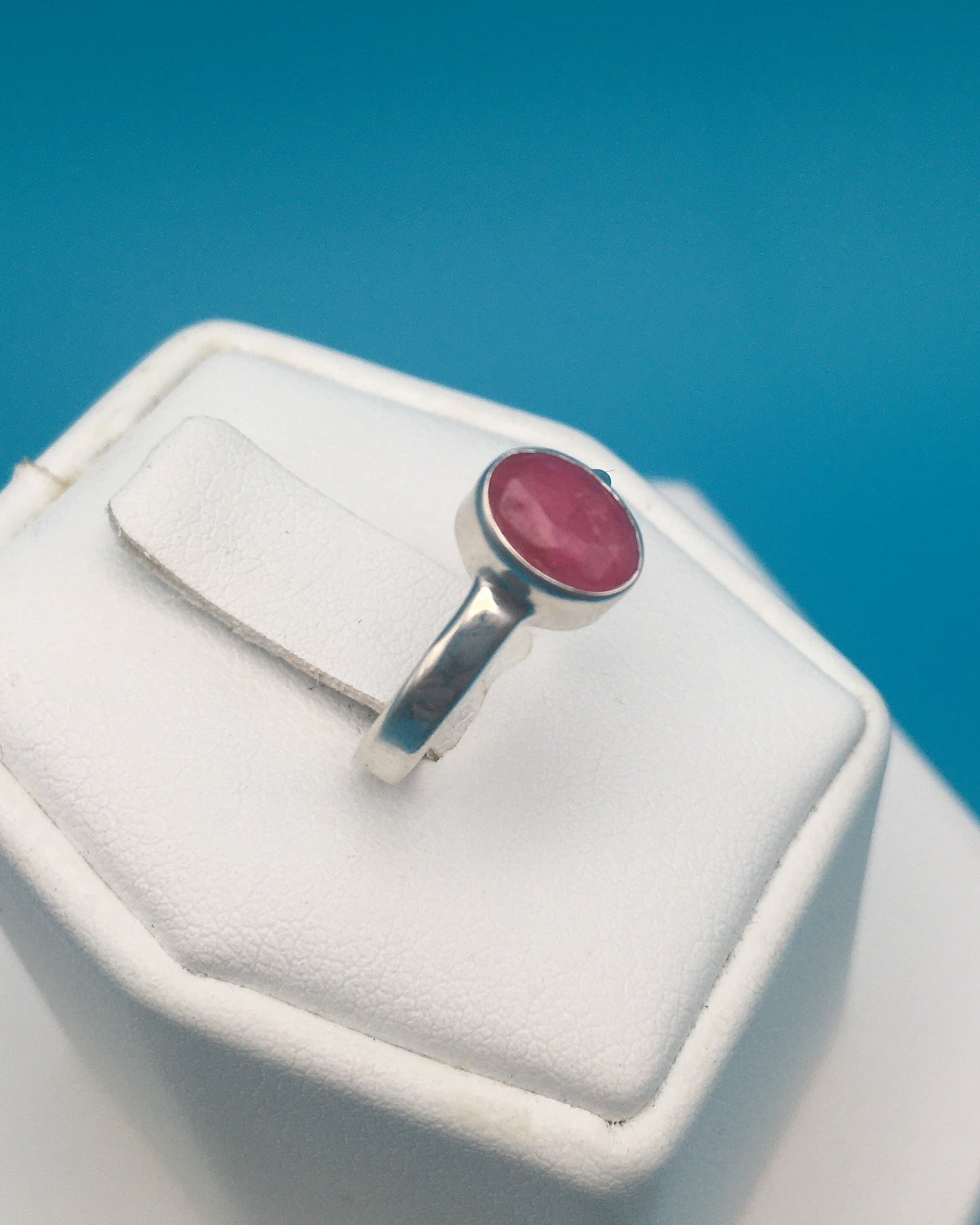 Ruby Sterling Silver Ring size 4