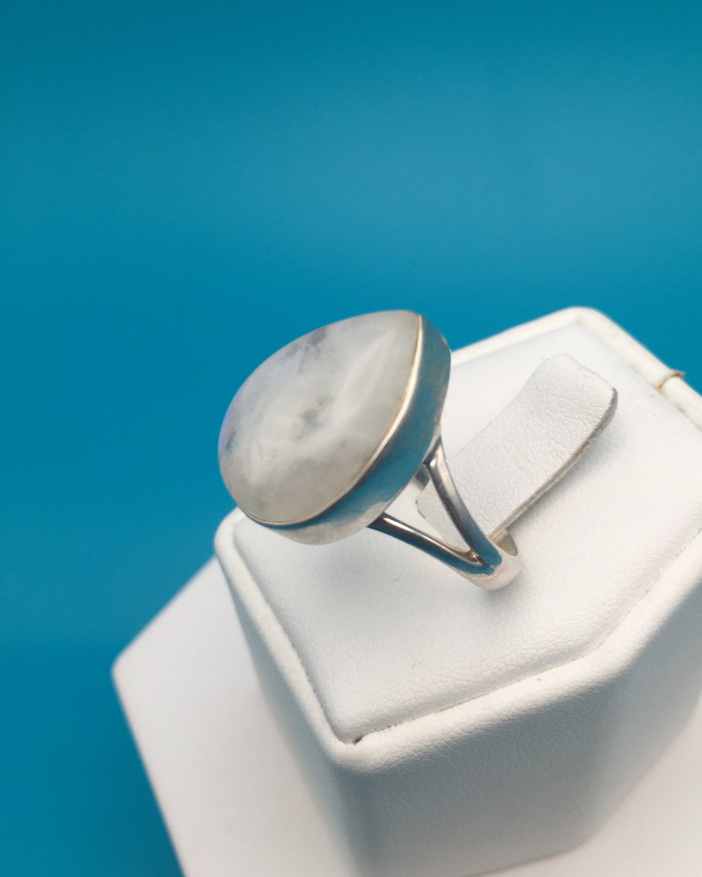 Moonstone Sterling Silver Ring size 9