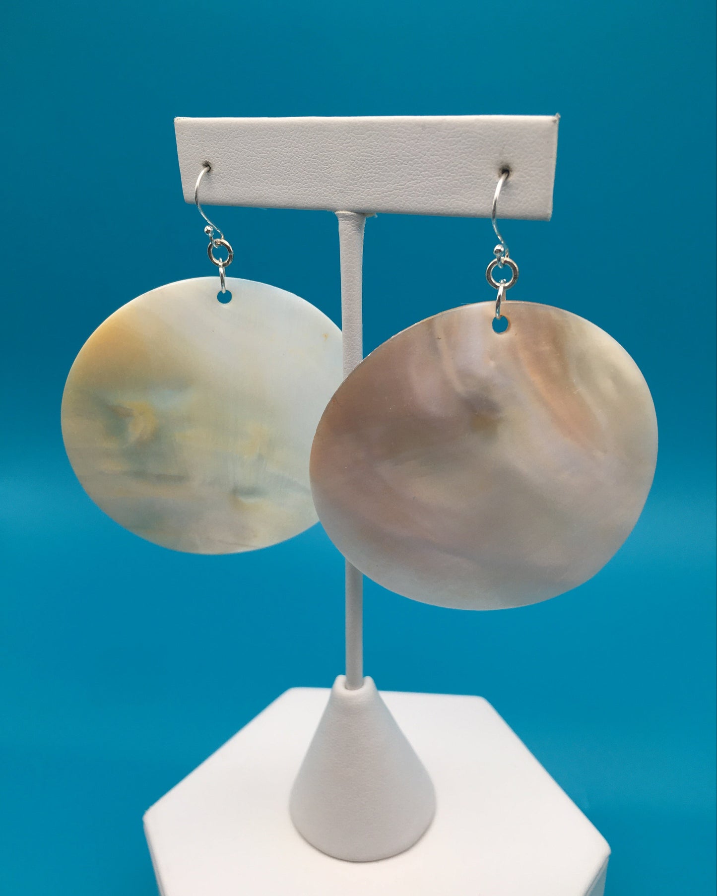 Circle Seashell Earrings