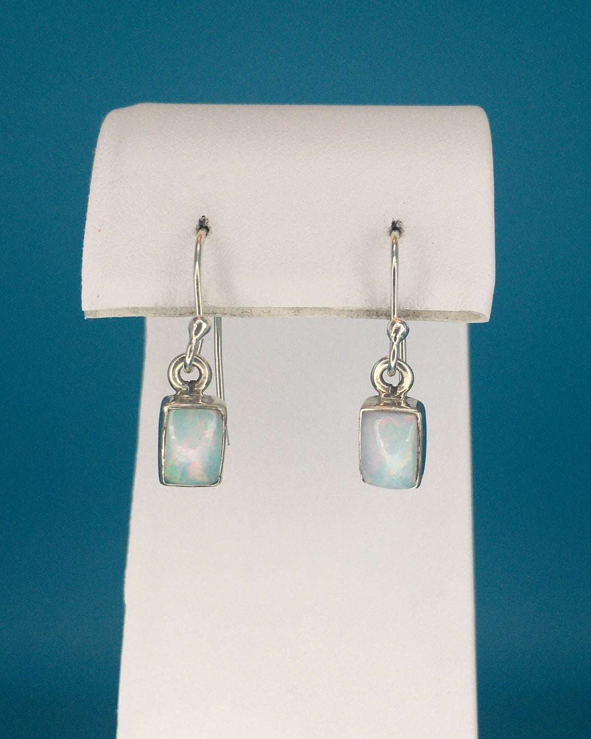 Opal Sterling Silver Earrings
