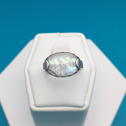 Moonstone Sterling Silver Ring size 7