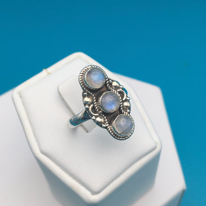 Moonstone Sterling Silver Ring size 7
