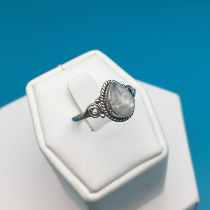 Moonstone Sterling Silver Ring size 8