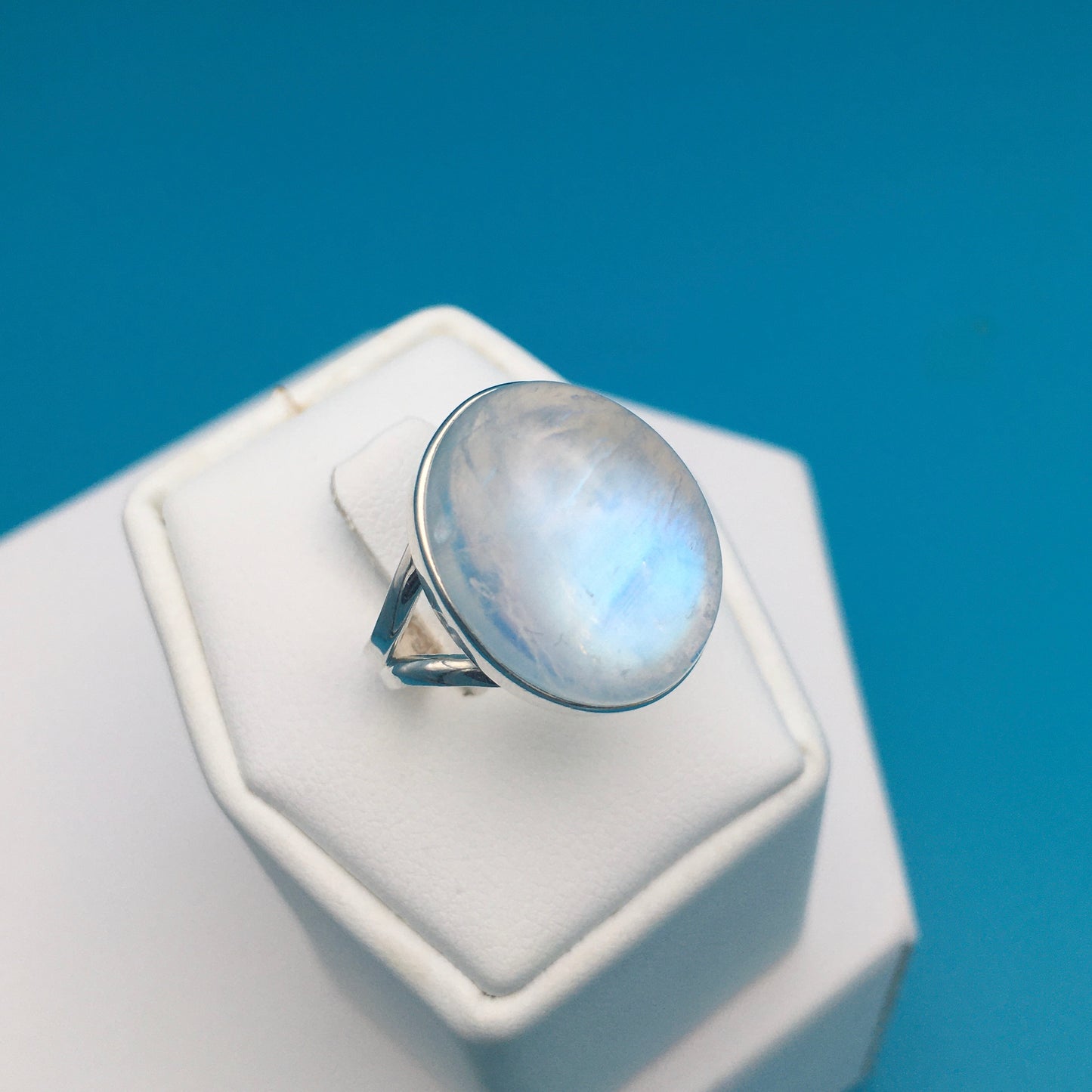 Moonstone Sterling Silver Ring size 7