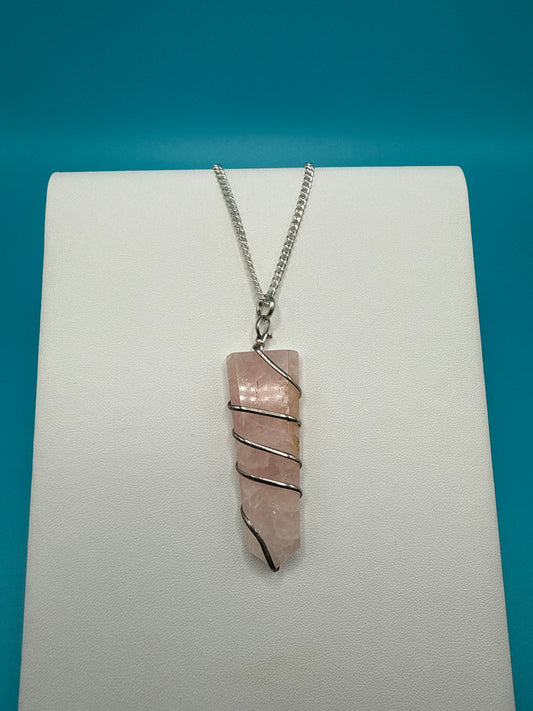 Rose Quartz Wire Wrapped