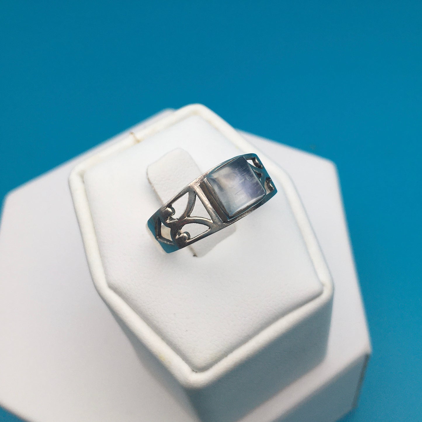 Moonstone Sterling Silver Ring size 9