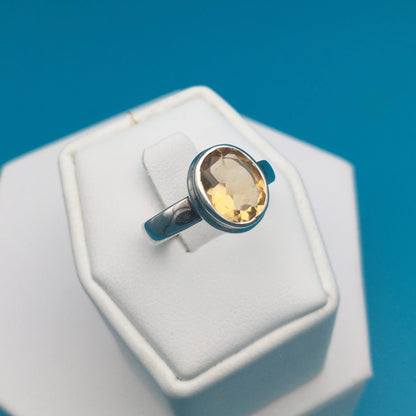 Citrine Sterling Silver Ring size 7