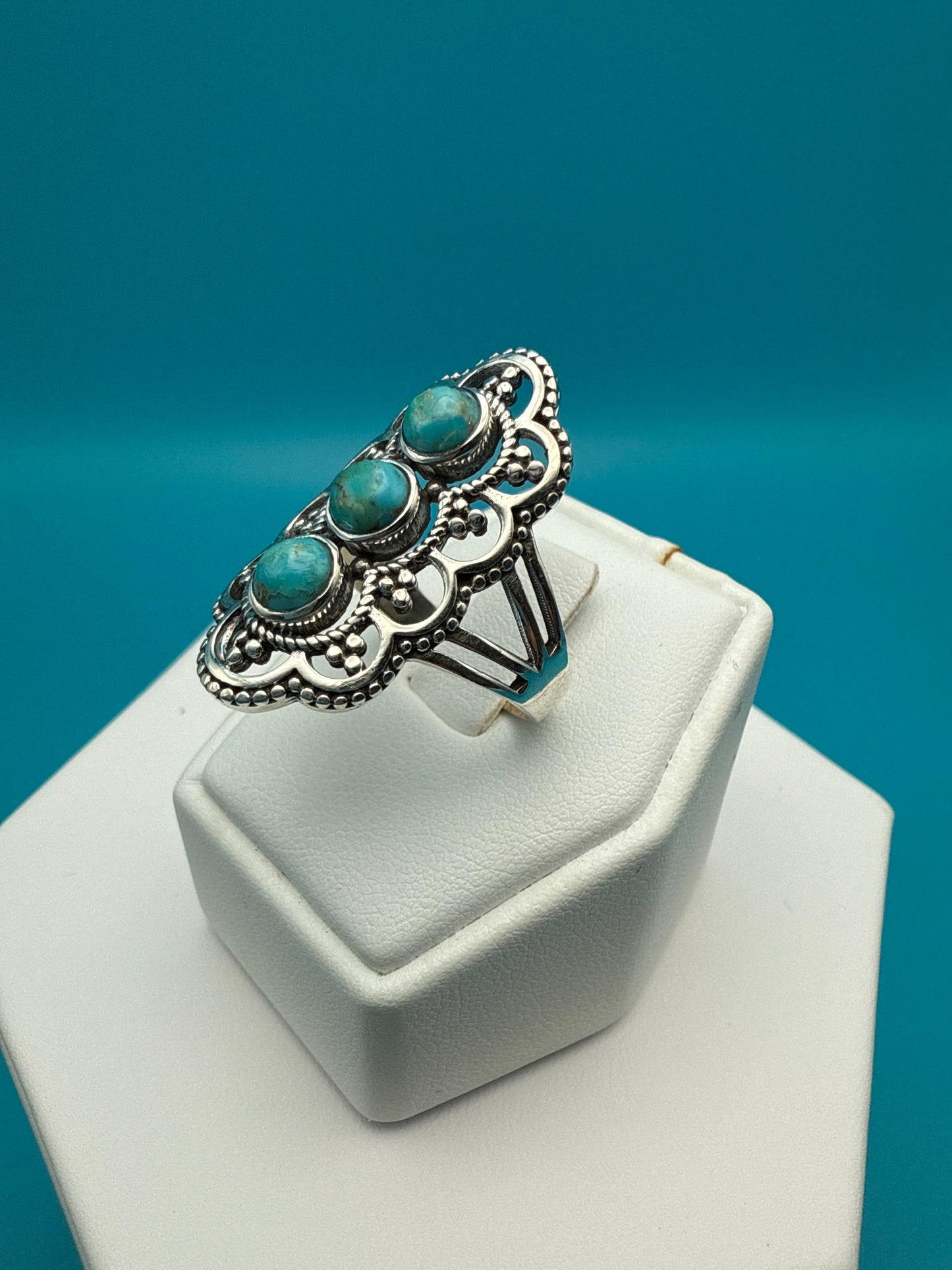 Arizona Turquoise Sterling Silver Ring size 7