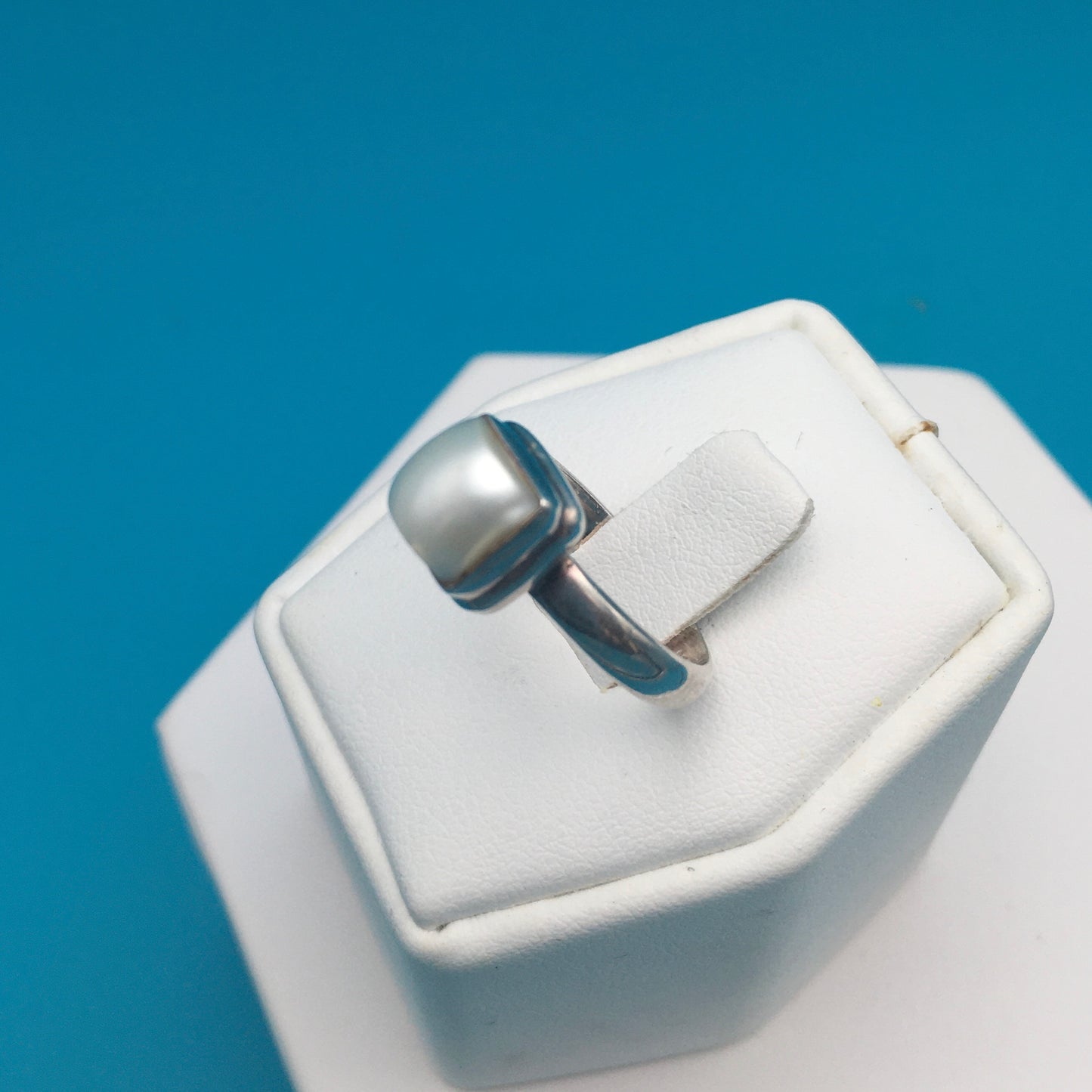 Fresh Water Pearl Sterling Silver Ring size 6