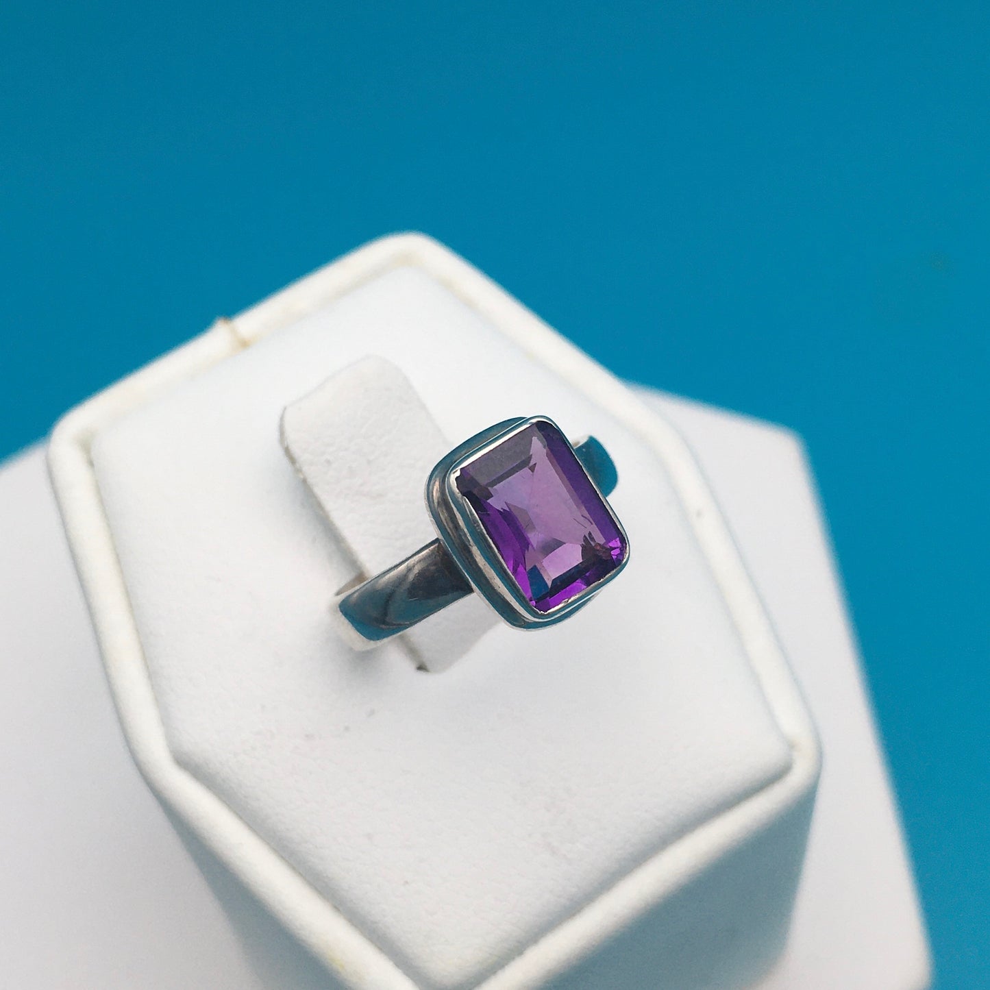 Amethyst Sterling Silver Ring size 5