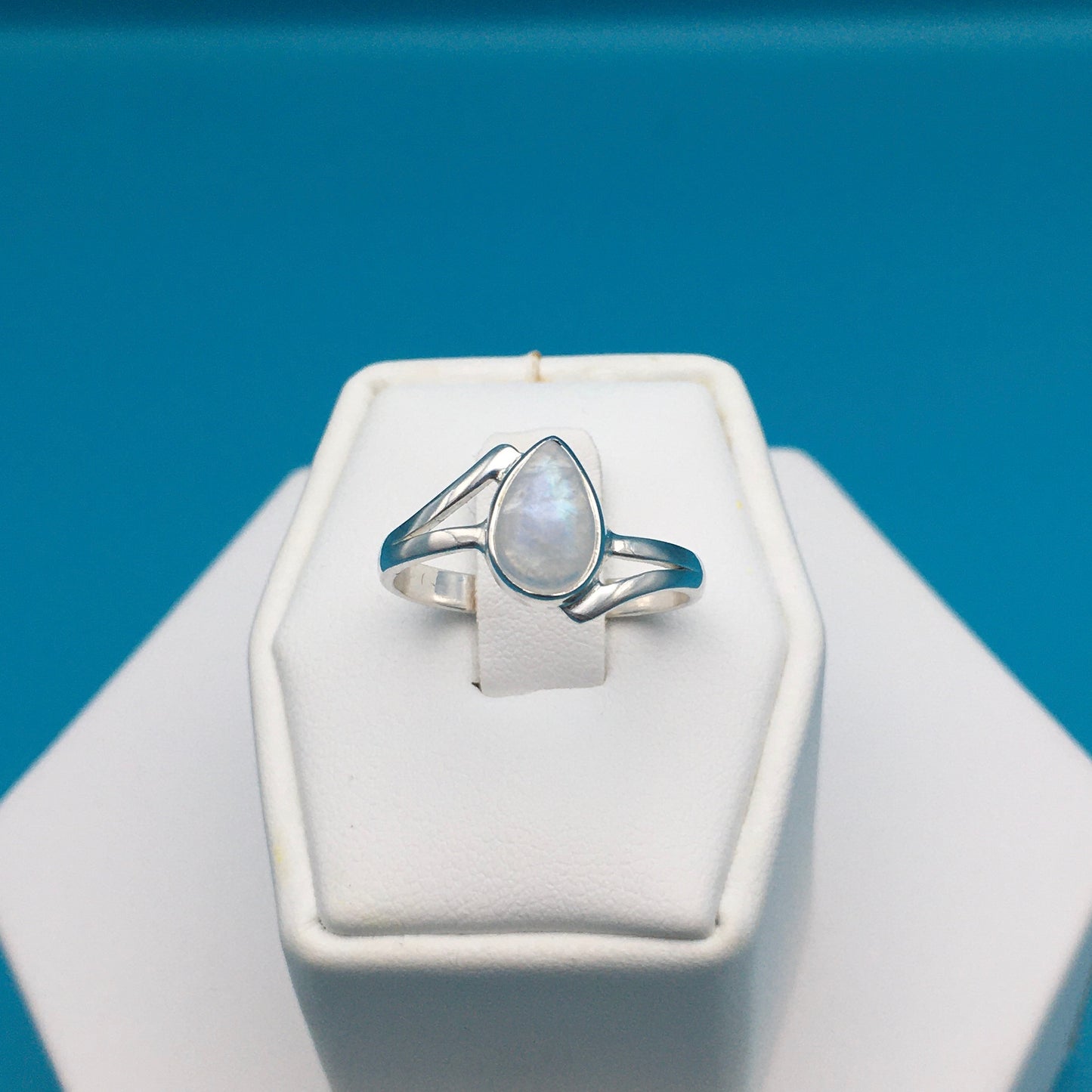 Moonstone Sterling Silver Ring size 8