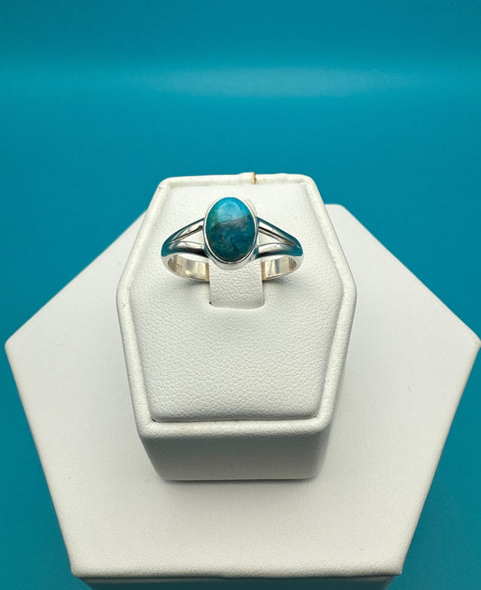 Arizona Turquoise Sterling Silver Ring size 8