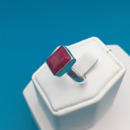 Ruby Sterling Silver Ring size 6