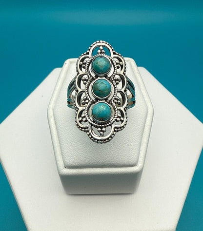 Arizona Turquoise Sterling Silver Ring size 7
