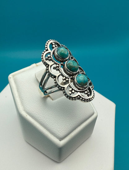 Arizona Turquoise Sterling Silver Ring size 7