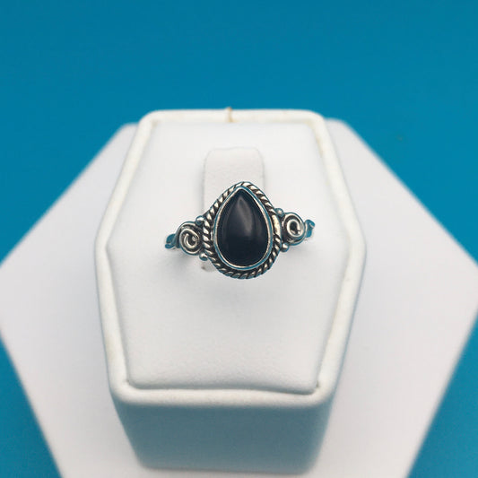 Onyx Sterling Silver Ring size 7