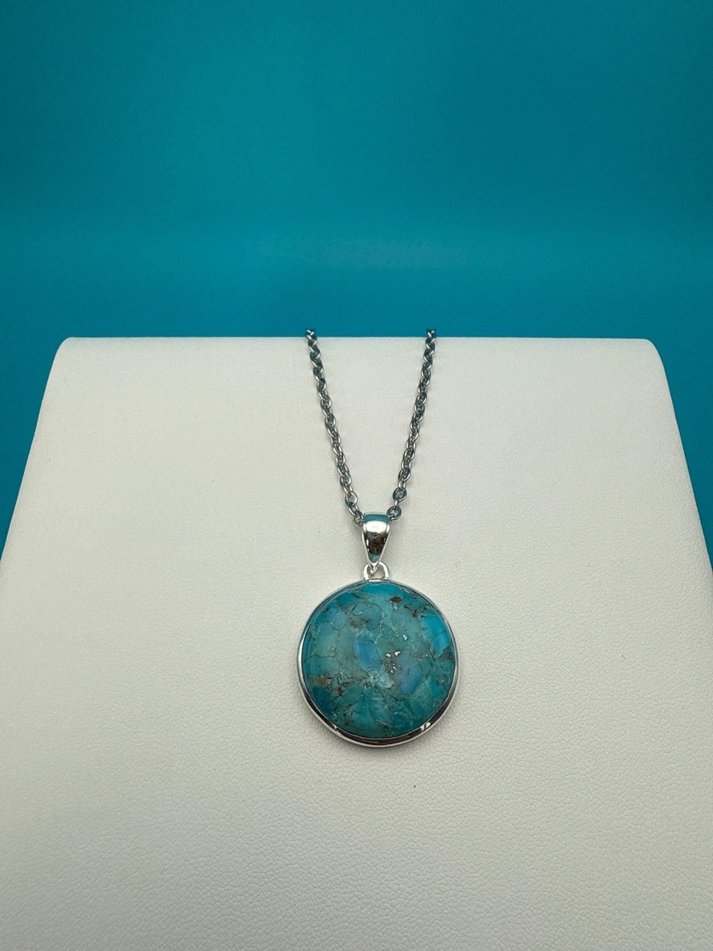 Arizona Turquoise Sterling Silver Pendant