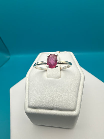 Ruby Sterling Silver Ring size 8