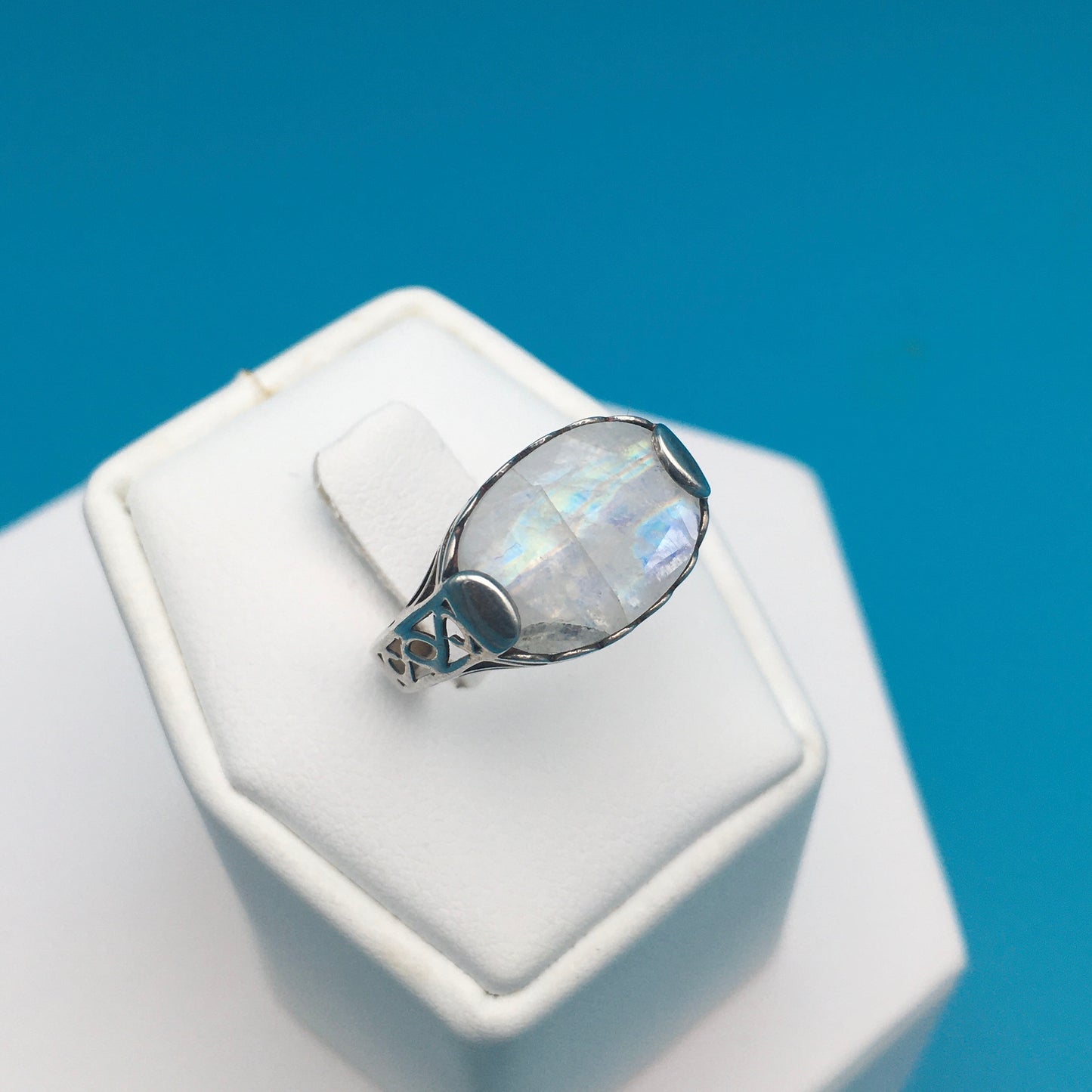 Moonstone Sterling Silver Ring size 7