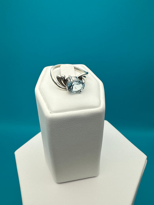 Blue Topaz Sterling Silver Ring
