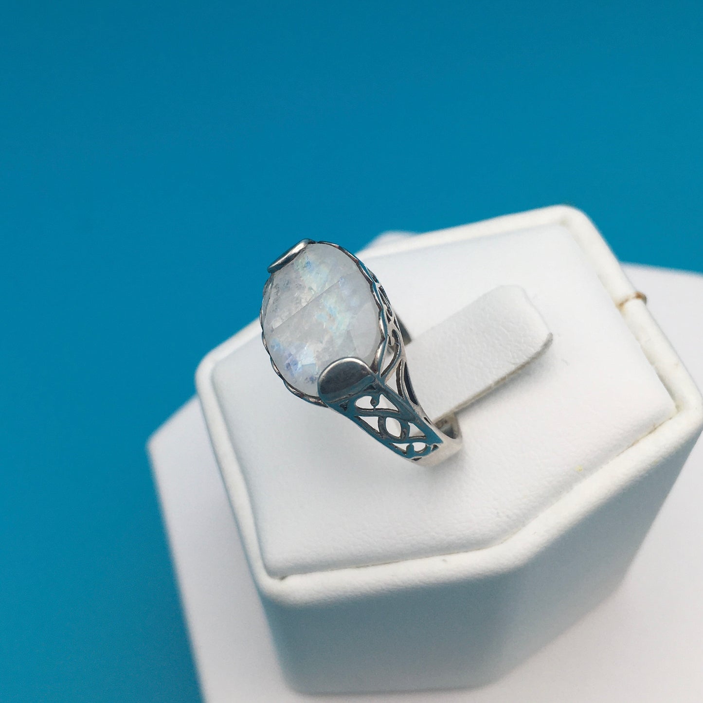 Moonstone Sterling Silver Ring size 7