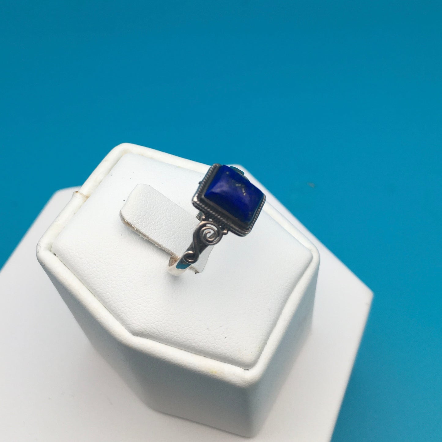 Lapis Lazuli Sterling Silver Ring size 8