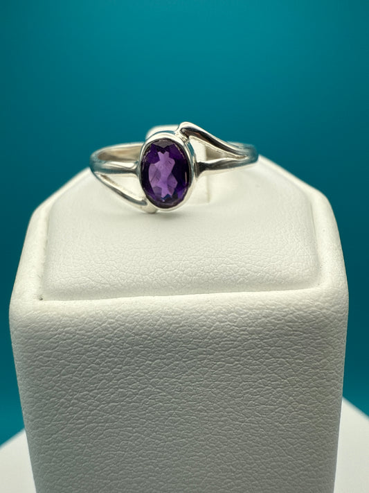 Amethyst Sterling Silver Ring
