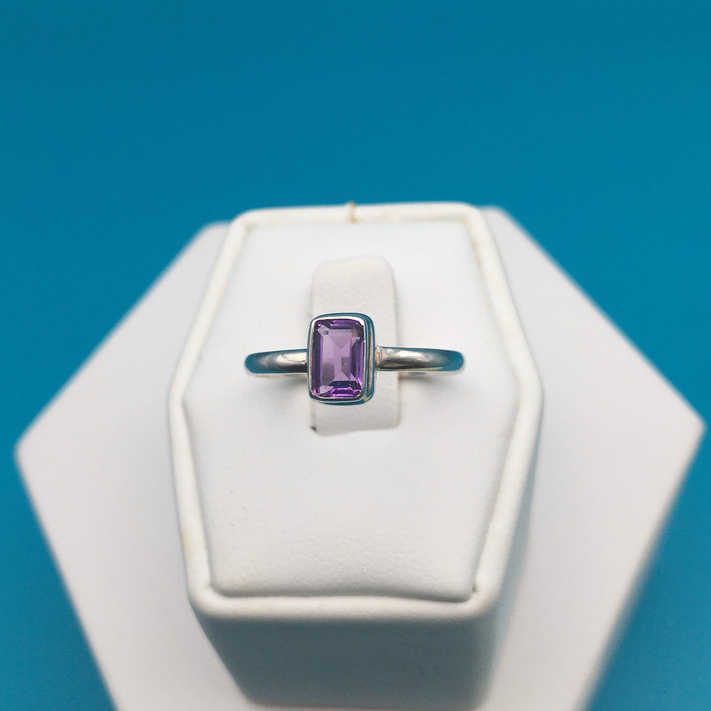Amethyst Sterling Silver Ring size 8