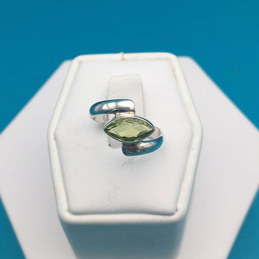 Peridot Sterling Silver Ring size 5