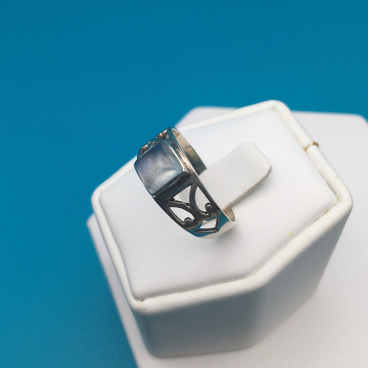 Moonstone Sterling Silver Ring size 9