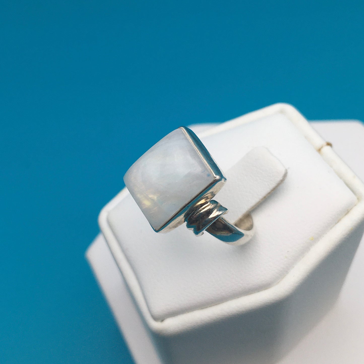 Moonstone Sterling Silver Ring size 8