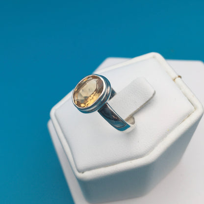 Citrine Sterling Silver Ring size 7