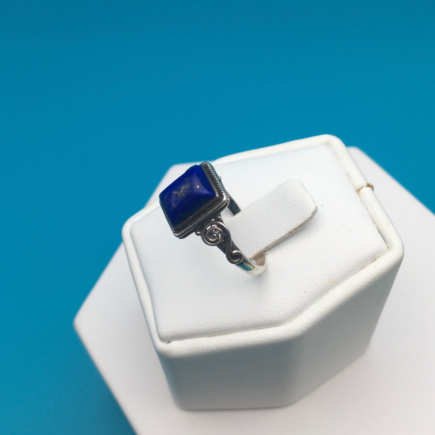 Lapis Lazuli Sterling Silver Ring size 8