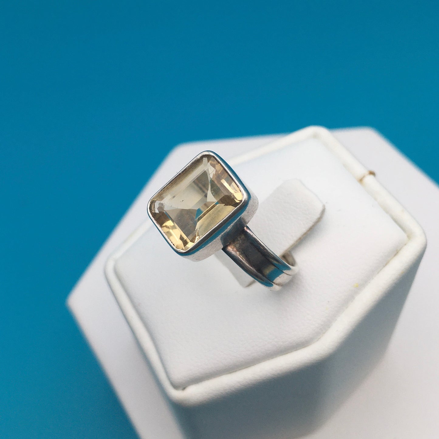 Citrine Sterling Silver Ring size 8