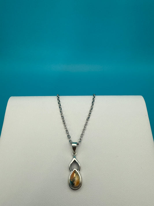 Spiny Oyster Arizona Turquoise Sterling Silver Pendant